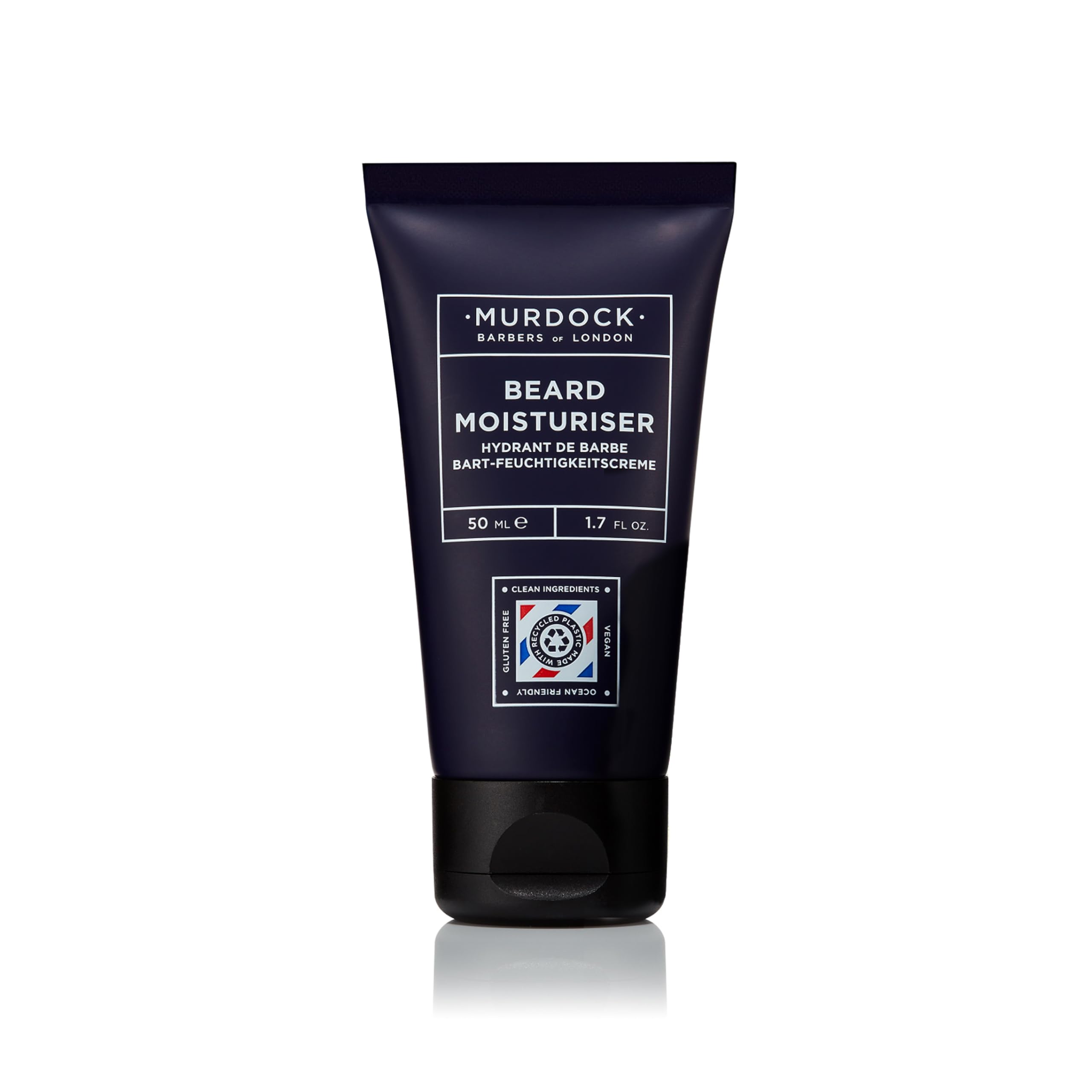 Murdock London Beard Moisturiser (Travel Size) | Softens Facial Hair & Skin | Made in England | 50ml