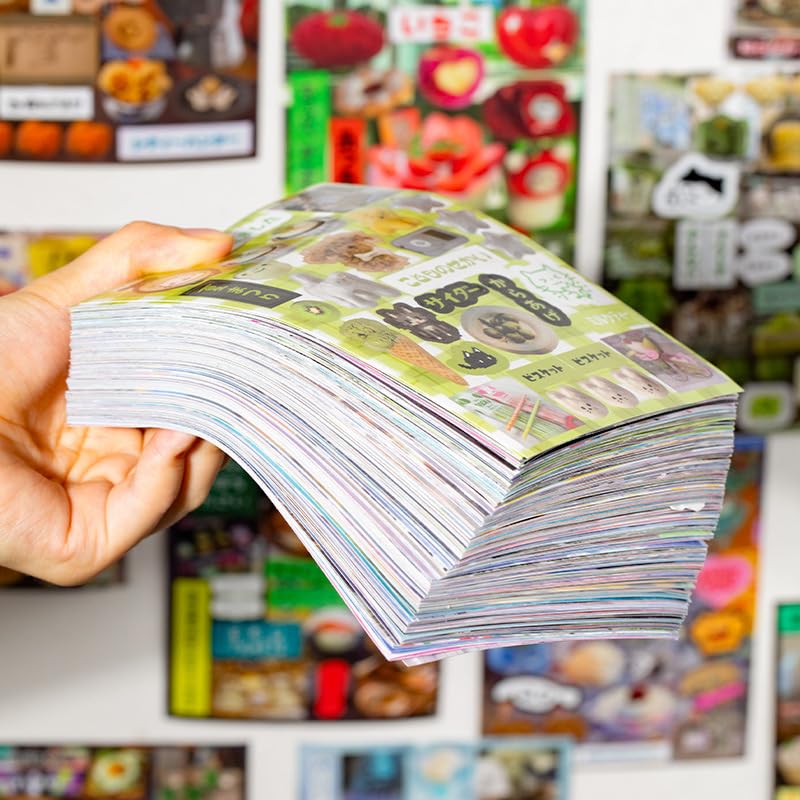 Japanese Manga Style Sticker Book, 45 Sheets of Romantic Memory Series Comic Books Style Material Decoration Stickers - 800+ Designs in 1 Book for DIY Scrapbooking Journaling Handbook Decoration (A)