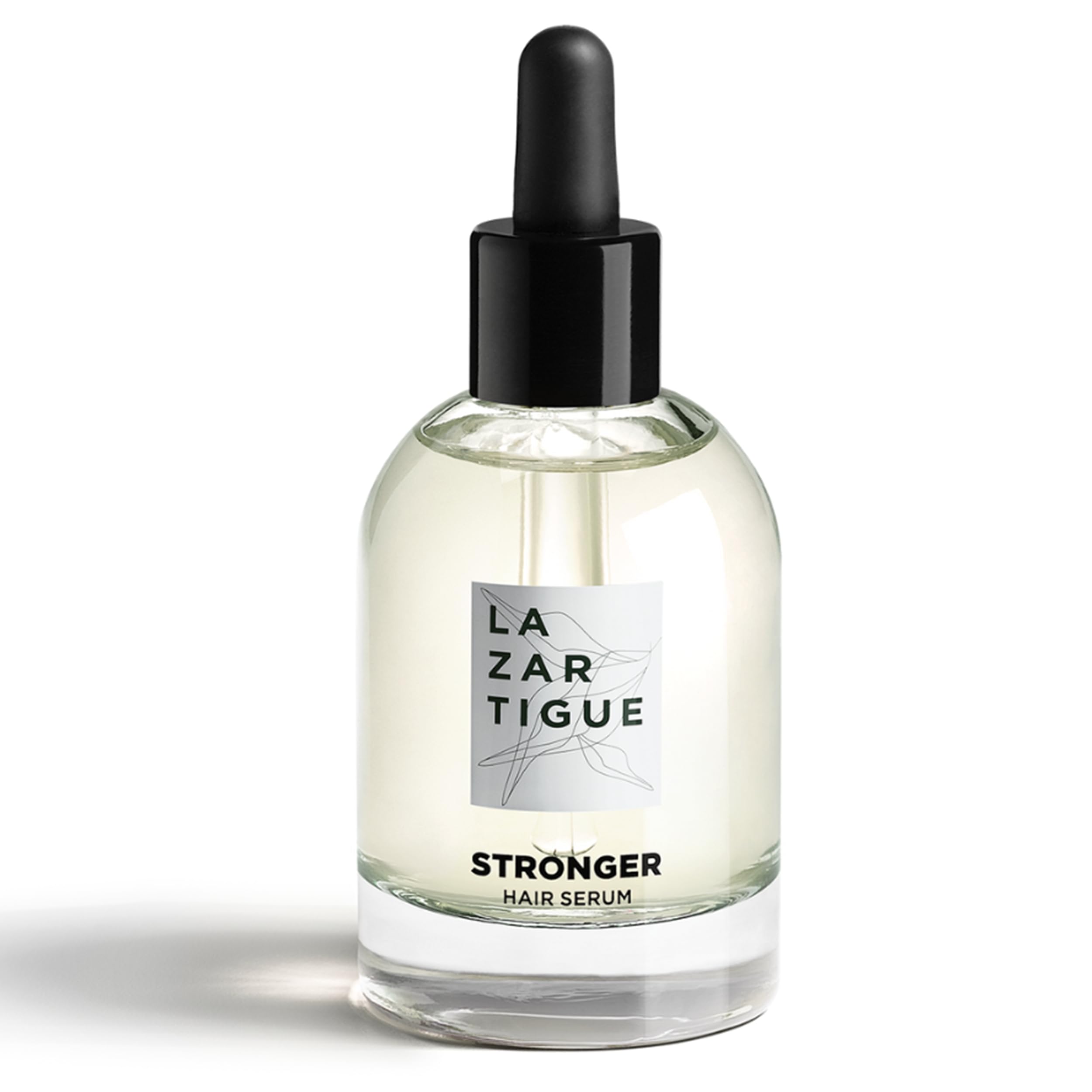 LAZARTIGUE STRONGER Hair Serum (New Formula) - Toning Anti-Hairloss Treatment - Slows Down Reactive Hairloss - Vegan, Sulfate, Alcohol & Silicone Free - 50ml
