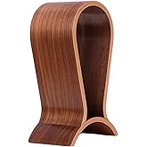 ZJL Wood Headphone Stand for Desk - Headset Holder Cute Gaming Wooden Headphones Hanger Hook Rack Base Storage Head Phone Accessories