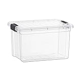 Superio Clear Storage Box with Lid, 14.25 Quart
