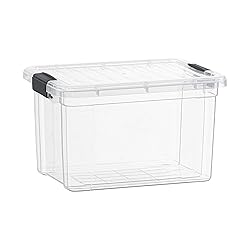 Superio Clear Storage Box with Lid, 14.25 Quart