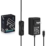 iUniker 20W 5V 4.0A Power Supply for Raspberry Pi 4/ Orange Pi 5&5B, UL Listed Type C Power Supply with ON/Off Switch for Ras