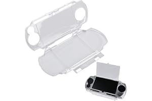 Crystal Clear Hard Protective Case Compatible with PSP Game Console 2000/3000, Full Protection Anti-Scratch & Anti-Fingerprin