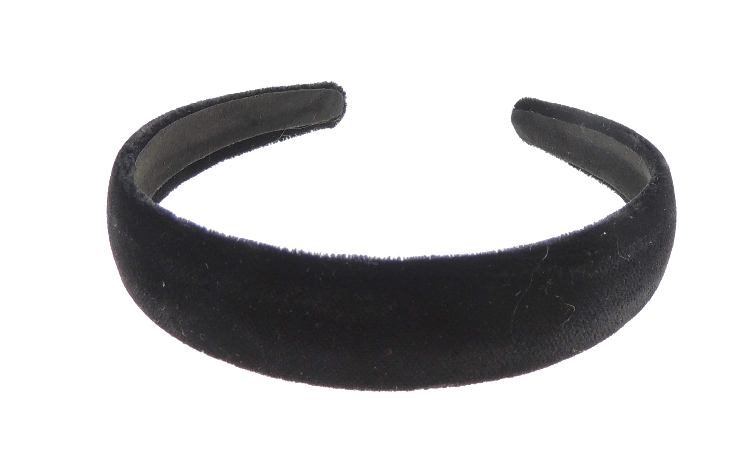 Ladies Girls Work School Uniform Birthday Party Wedding Dance Recital Party Bridesmaid Flower Girl Special Occasion Hair Black Velvet Short Long Hair Headband Alice Band Hairband 5 Sizes (2.5cm)