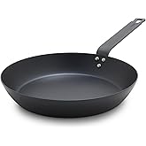 GreenPan x Bobby Flay 12" Carbon Steel Frying Pan Skillet, Pre-Seasoned Ready to Use, Nontoxic, PFAS-Free, Induction Compatible, High Heat & Oven Safe Durable Cookware, Cast Iron Alternative