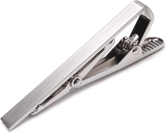 Amazon Co Jp Amanogawa ネクタイピン タイピン タイバー シンプル サテーナ 日本製 シルバー 服 ファッション小物