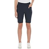 PGA Tour Womens 9.5” Pull-on Golf Shorts with Tummy Control, Performance Stretch, Moisture-Wicking, Sun Protection