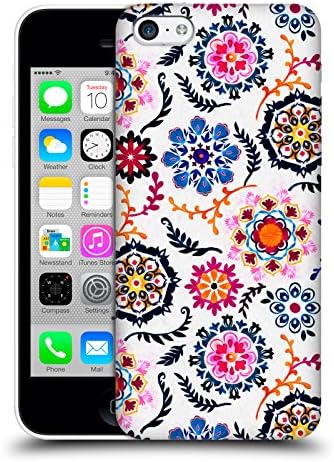 Official Micklyn Le Feuvre Happy Colour Suzani Inspired Pattern Florals 2 Hard Back Case for Apple iPhone 5c