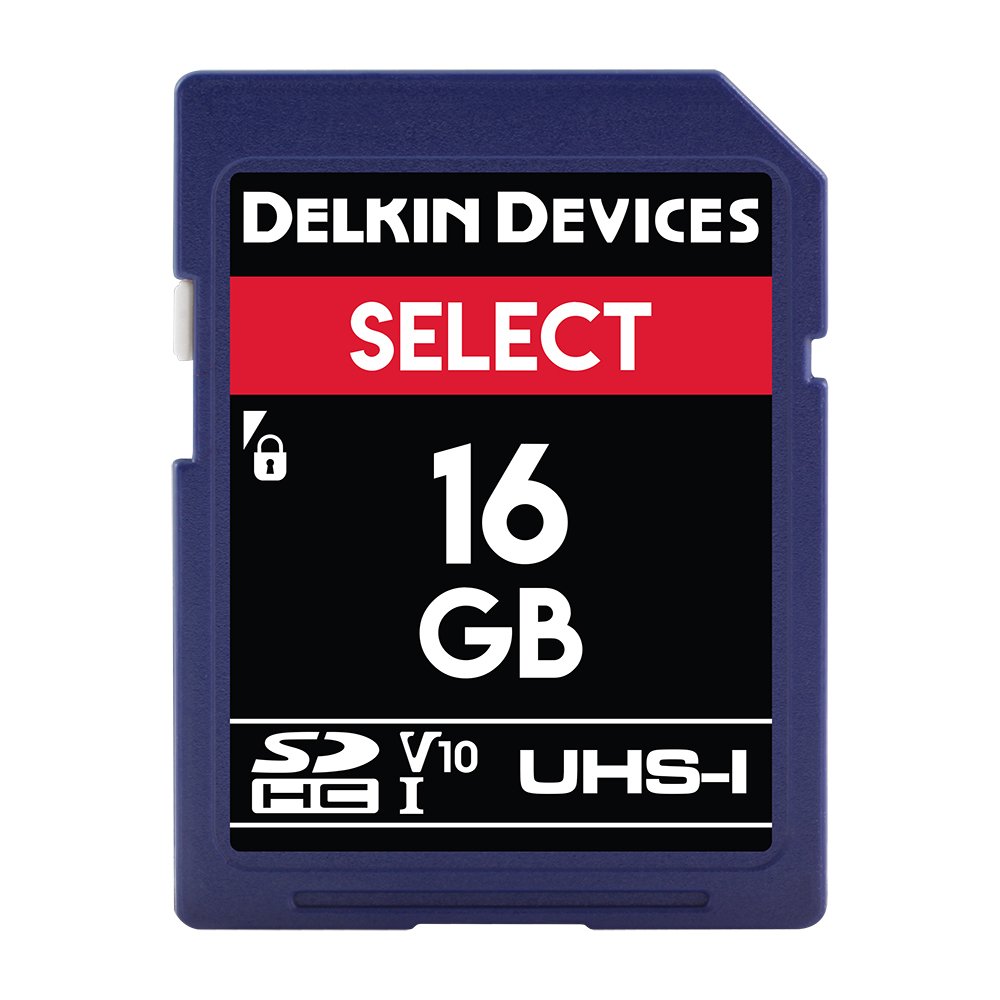 Delkin Devices 16GB SELECT SDHC UHS-I (V10) Memory Card (DDSDR16316GB)