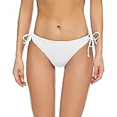 Bellecarrie Women's Tie Side Bikini Bottoms Mid Rise String Bathing Suits Bottom…