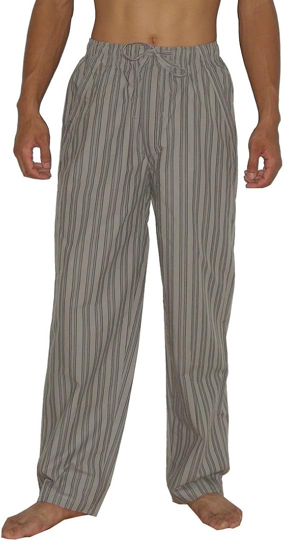 Mens Roots Cotton Plaid Thermal Pajama Pants / Sleepwear Medium Grey at Amazon Menâs Clothing 