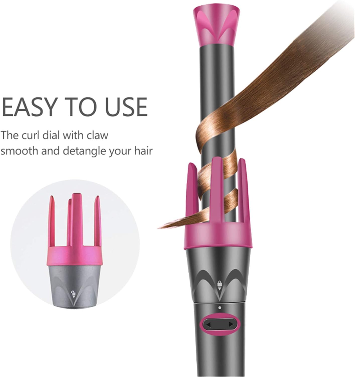 Hair Curler, 3 Wands Hair Curling Iron Automatic Hair Styling Kit with Quick Heat Interchangeable Ceramic Barrels: Health & Personal Care