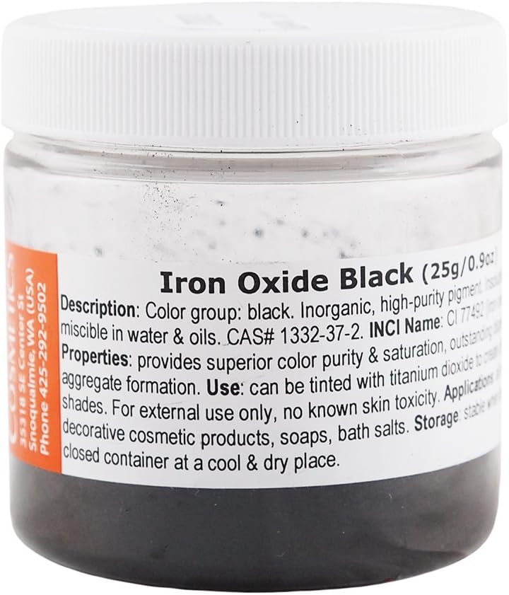 MakingCosmetics Iron Oxide Black 0.9oz / 25g Cosmetic Ingredient