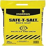 Morton Safe-T-Salt Rock Salt 25.0 LB For Snow And