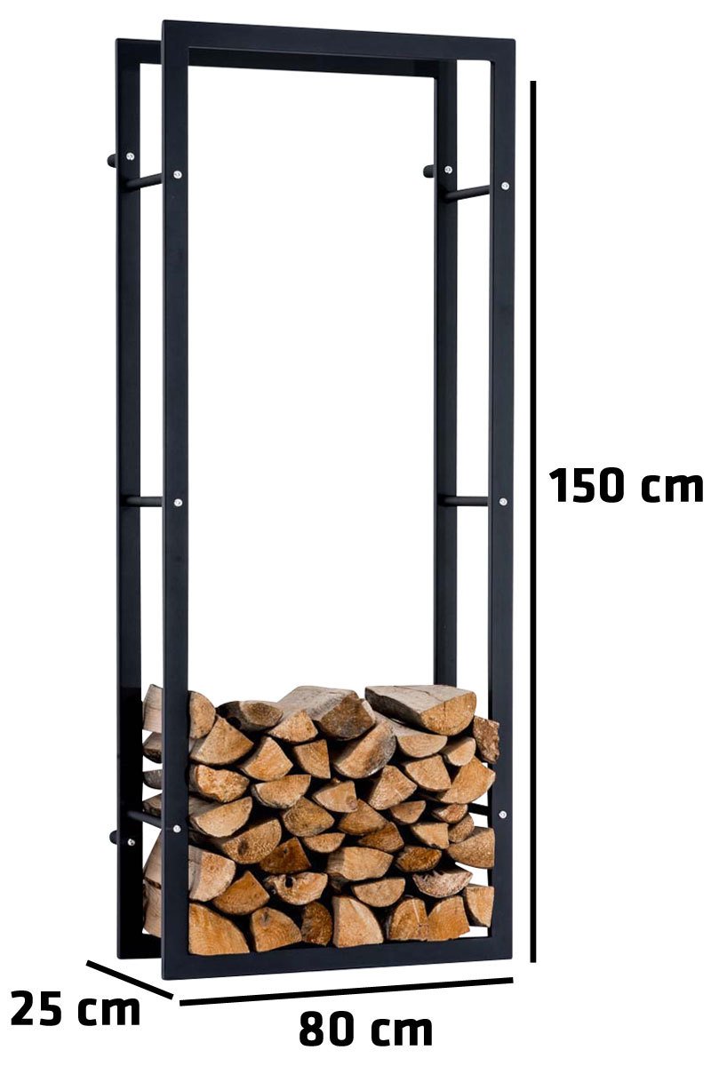 CLP Kaminholzregal KERI V3 Zur Wandmontage I Kaminholzhalter Mit