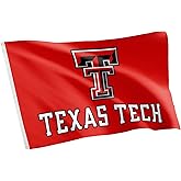 Desert Cactus Texas Tech University TTU Flag - 3 x 5 Feet Raiders Banner, Indoor/Outdoor Durable Fabric, 100% Polyester Design (Style 3)