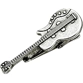 Music Tie Clip Guitar Tie Clip for Men Retro, Stylish and Fun Musical Instrument