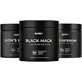 TERRA ELMNT Black Maca Root, Lions Mane, and Testosterone Booster Bundle