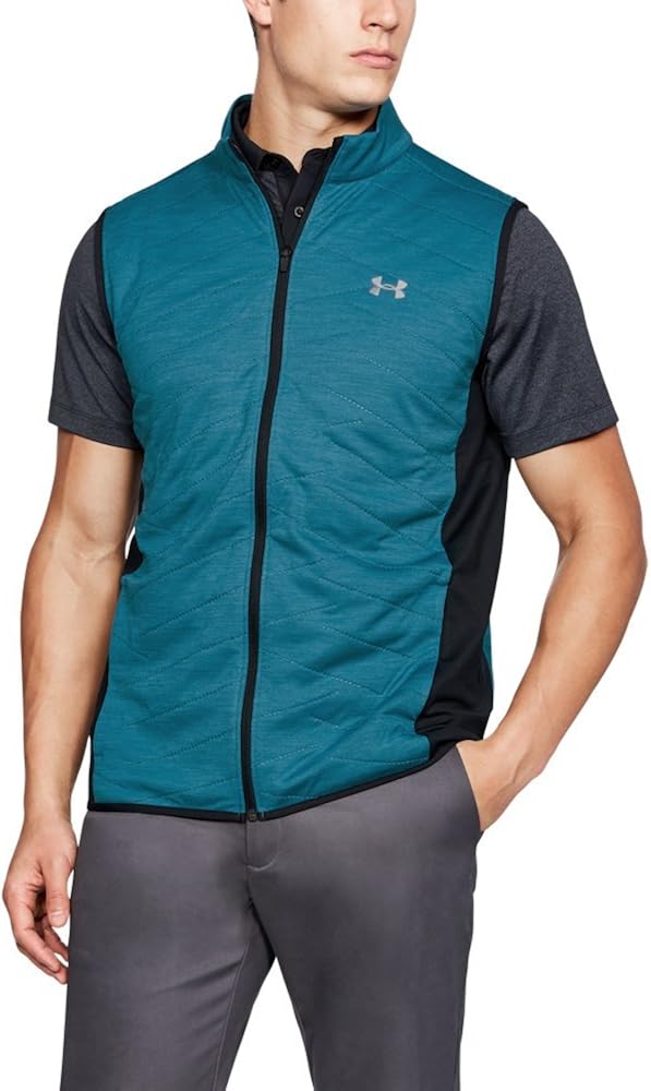 Under Armour 2017 ColdGear Full Zip Reactor Hybrid Gilet Mens Golf Vest Amazon.co.uk Clothing