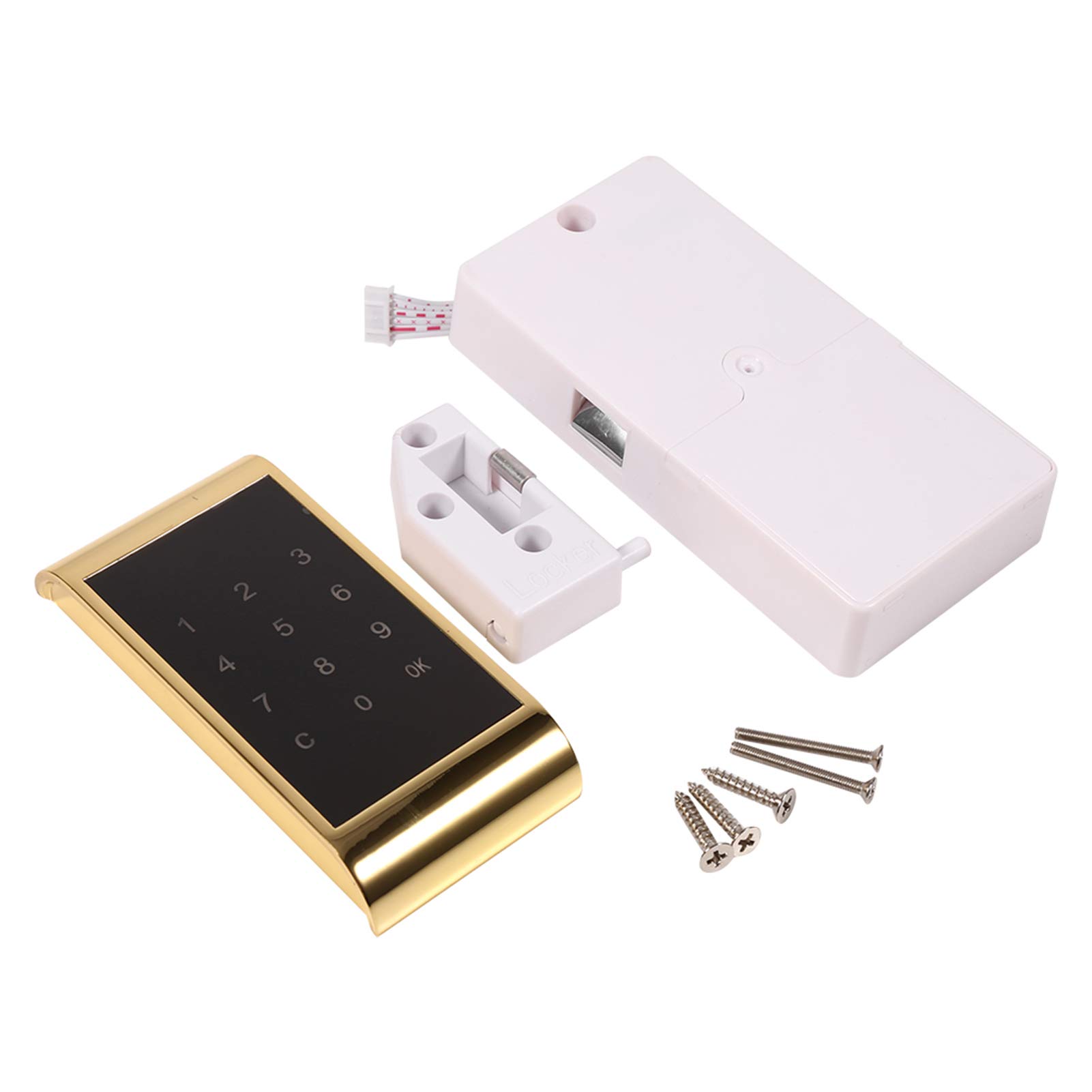 Keyless Entry Door Lock,Electronic Keyless Entry Locks Touchscreen Digital Keypad Smart Electronic Touchscreen Lock for Home Front Door,Black