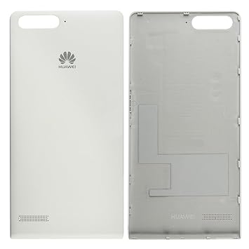 Original Huawei Akkudeckel white / weiß für Huawei Ascend P7 Mini (Akkufachdeckel, Batterieabdeckung, Rückseite, Back-Cover)
