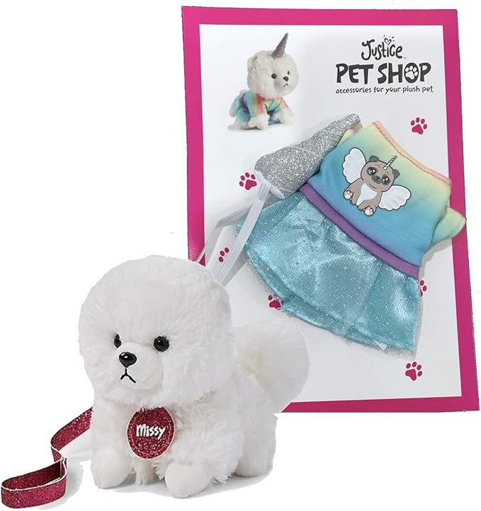 Justice Pet Shop Bundle, Missy The Pomeranian & Pugacorn Outfit Set