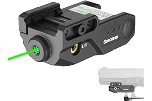 Gmconn Pistol Green Blue Red Purple Laser Sight with Rechargeable Magnetic USB Port, Low Profile Picatinny Mount Purple Dot Sight