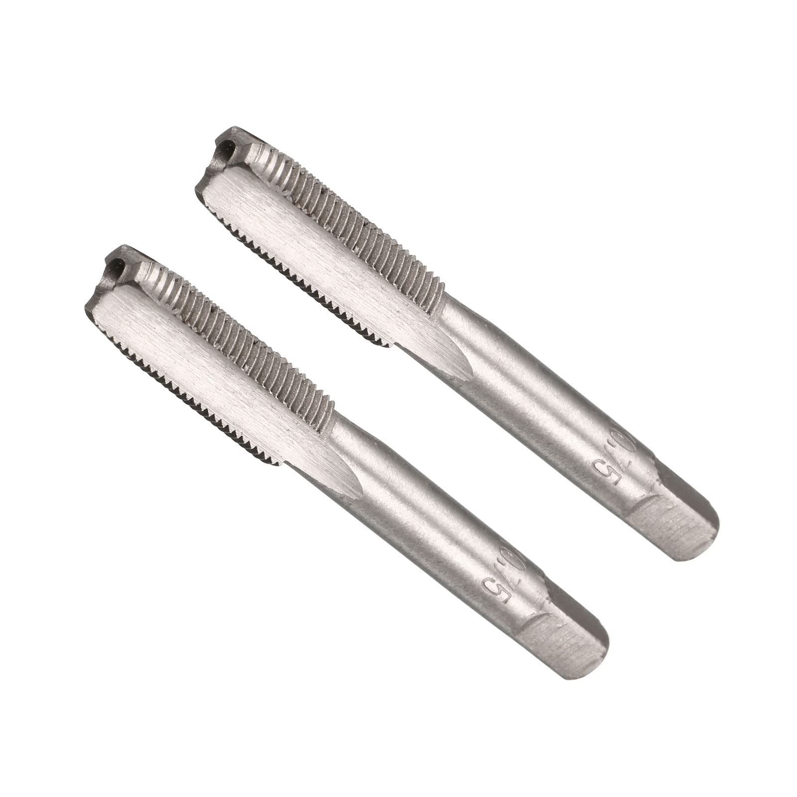 CoCud Hand Threading Taps, M8 x 0.75 Thread, Metric Alloy Tool Steel Screw Tapping Taper Bottom Tap - (Applications: for Machine Thread Repair), 1-Pair