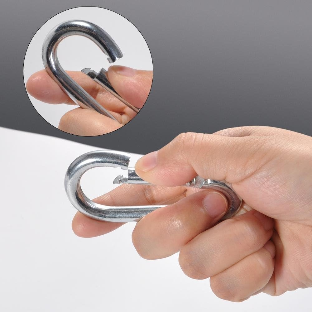Amazon ブランコ用 コネクタ スイング バースイング ぶら下げ カラビナ 接続アクセサリー 亜鉛合金製 最大耐荷重660lb ハンモック クライミング キーチェーン ボトルコネクタ用 ジャングルジム ブランコ おもちゃ