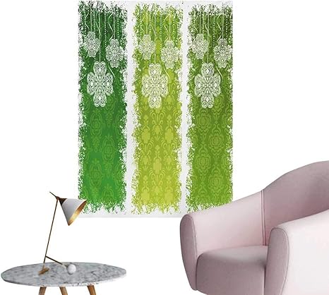 Amazon Paradisedecor インダストリアル壁紙 鮮やかでレトロなスタイル装備 オリジナルコンセプト モダンアートワークデザイン イエローグリーン カスタムポスター W32 Xl36 アートフレーム ポスター オンライン通販