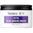 Snail Mucin Moisturizer Cream - Advanced 92% All In One Cream, Korean Moisturizer for Face Made with Snail Serum for Dry, Sen