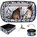 CHEERING PET, Stress Free Cat Cage, Portable Cat Condo Cage, Collapsible Travel Litter Box, Foldable Feeding Bowl, Feather Teaser and Ball, Carrying Bag, Extra Large 32