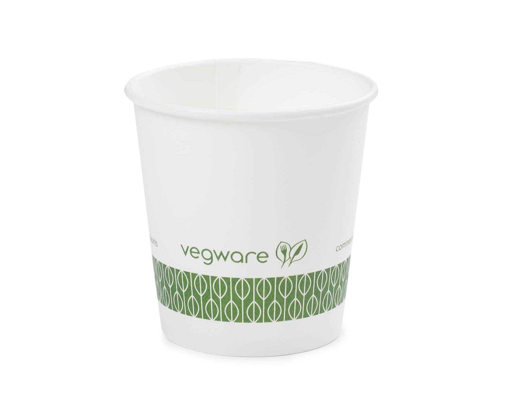 Vegware LV-4 hot cup, 4 oz, white (Pack of 1000)
