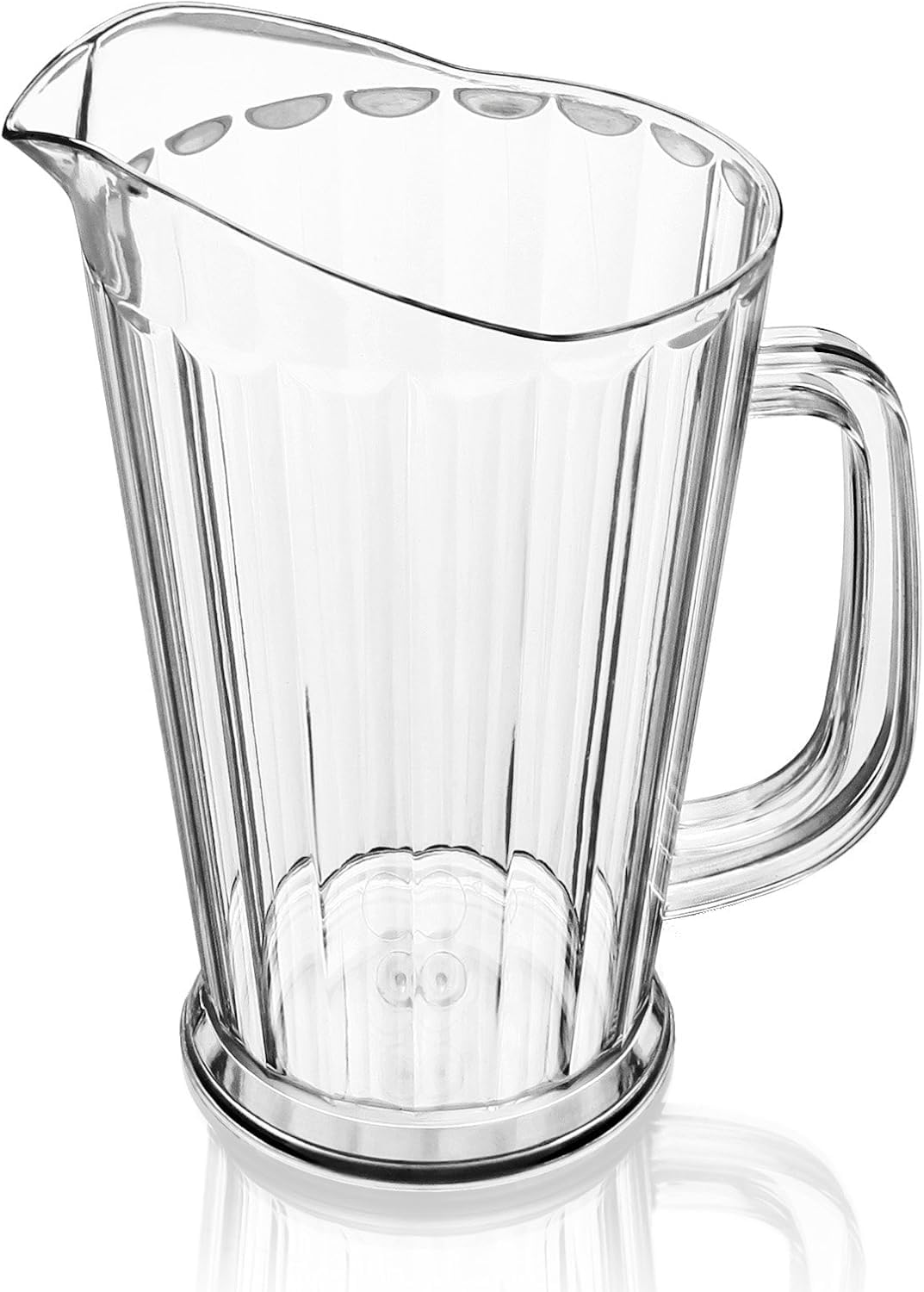 New Star 46144 Polycarbonate Plastic Tapered Style Restaurant Water Pitcher, 60-Ounce, Clear
