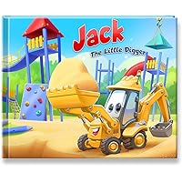 STORYBUG The Little Digger Personalized Story Book - Custom Children's Book, 11in x 8.5in, Yellow