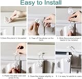 Vobulafy Baby Safety Cupboard Locks 4 Pack Child Proofing Latches Transparent view 6