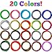 NONTOXIC 3D Pen Filament Refill Kit - 20 Colors - 500 Feet - Universal 1.75mm PLA Filament - 25’ Per Color - SketchPro