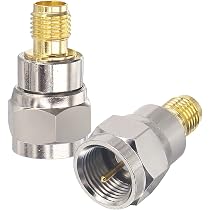 Amazon.com: BOOBRIE 2-Pack SMA to F Coax Adapter SMA Male to F ...