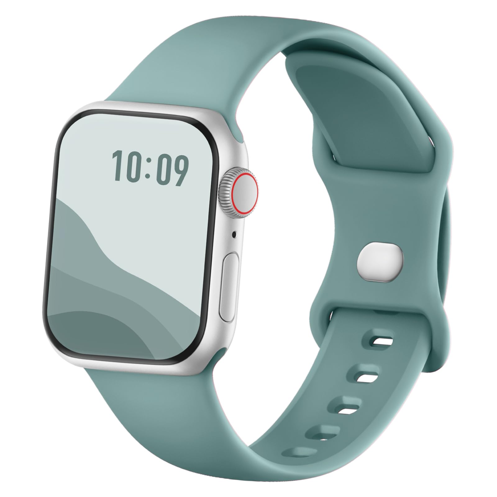 Joehwerr Sport Strap Compatible with Apple Watch Straps 38mm 40mm 41mm 42mm 44mm 45mm 49mm, Silicone Replacement Band Strap Wristbands for iWatch Series 8 7 6 5 4 3 2 1 Ultra SE, Women Men