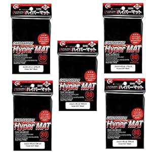 Amazon.com: KMC Hyper Matte Sleeves Black ×5 Sets (5 Packs