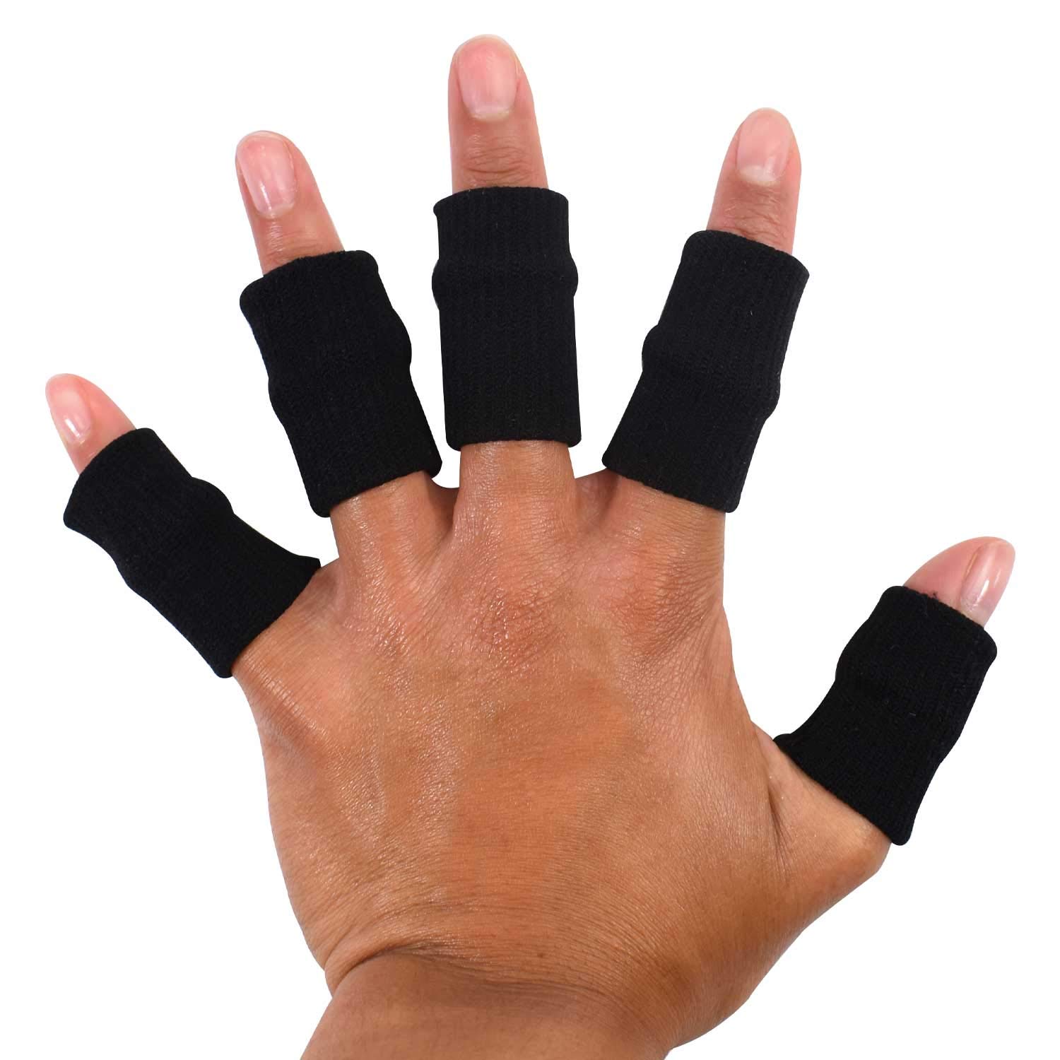 TRIXES 10x Finger Protector Sleeve, Arthritis Stretchy Support Sports