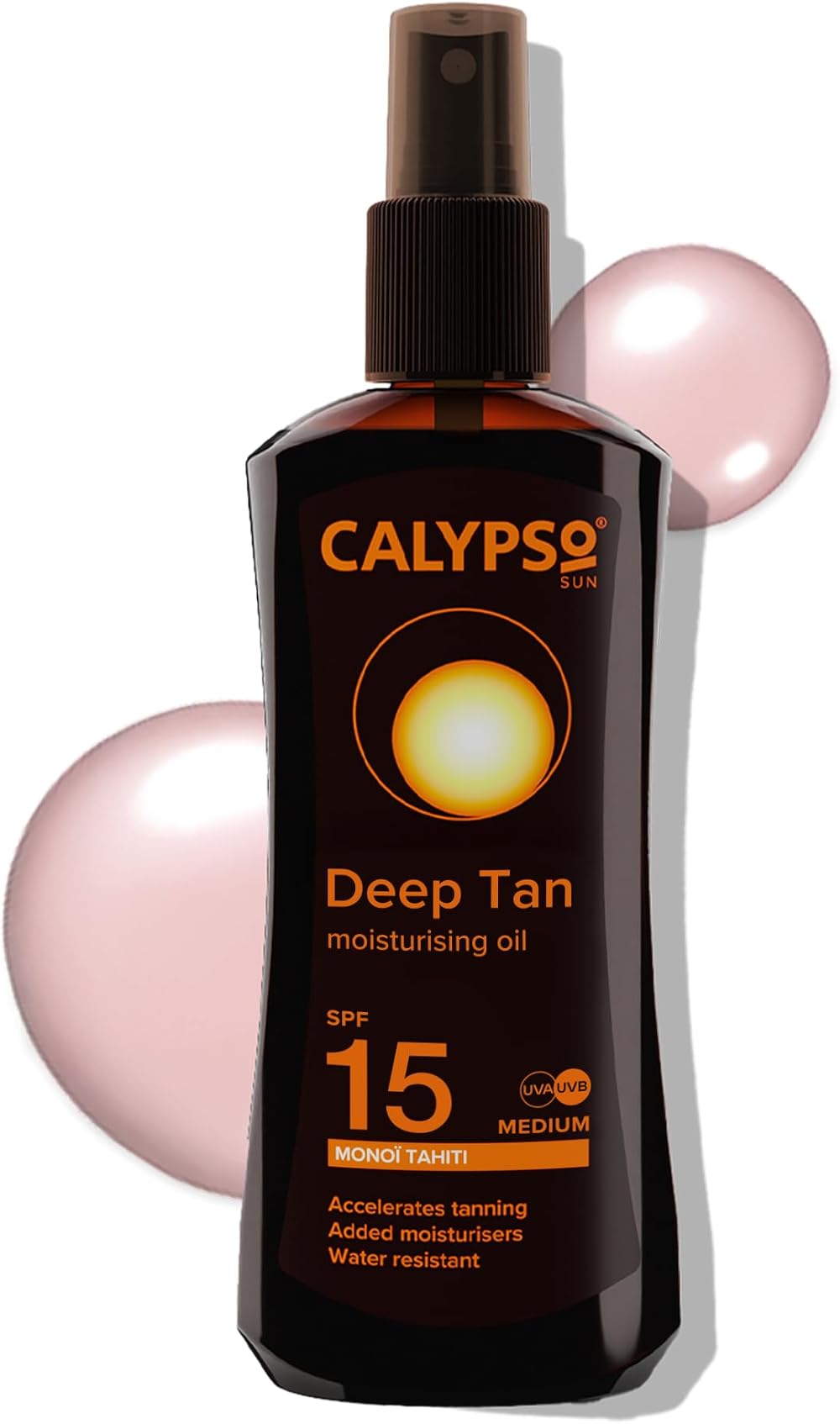 Calypso Monoi Tahiti Bronzing Tanning Oil SPF15 200ml Hydrating Deep Tan