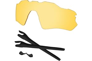 Predrox Radar EV Path Lenses & Rubber Kits Replacement for Oakley Sunglass OO9208 Polarized