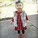 LNGRY Toddler Infant Kids Baby Girls Plaid Print Dress Outfits Clothes Dress (6-12 Months, Red)
