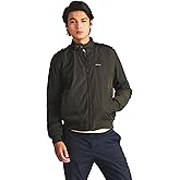 Members Only Men's Iconic Racer Quilted Lining & Slim Fit Jacket (Dark Green, Small)
