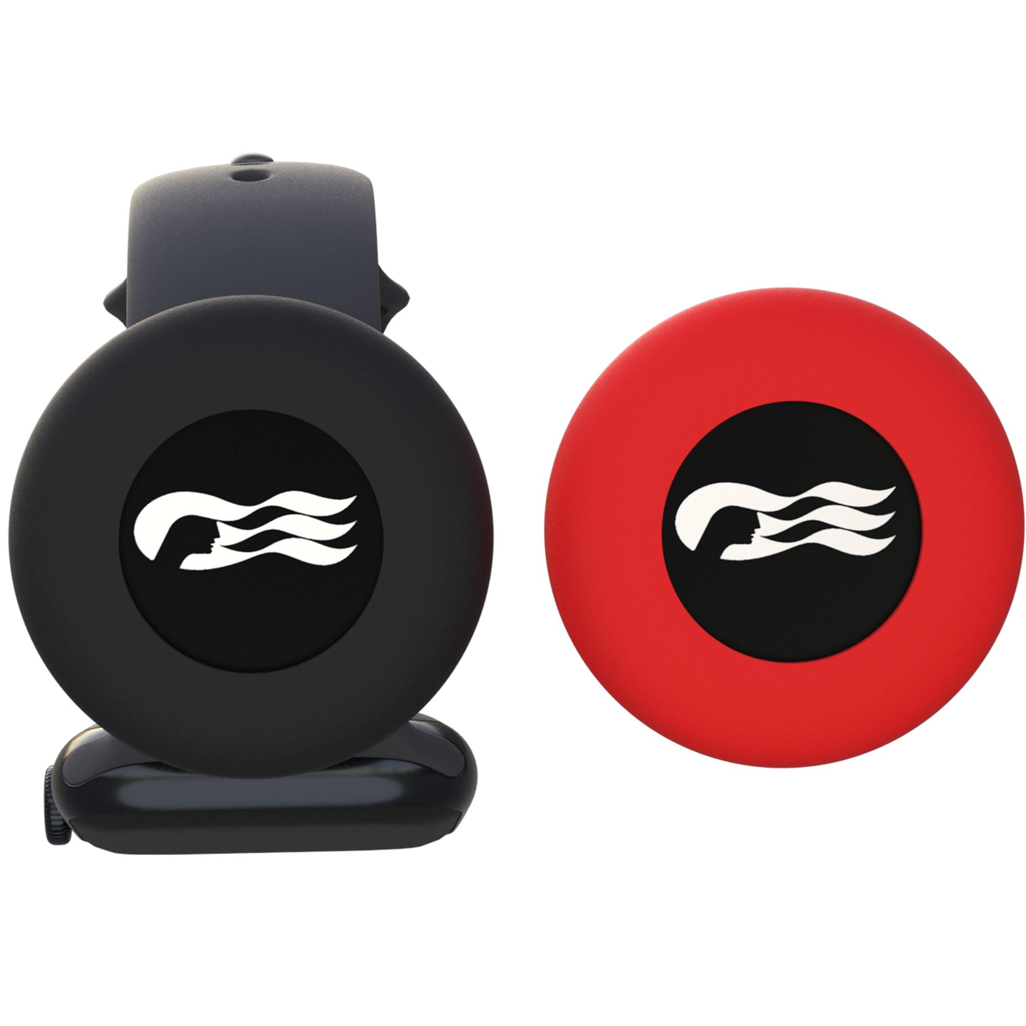 Photo 1 of [2 Pack] Princess Cruise Medallion Watch Adapters Holder for Carnival Medallion (2024, 2025,2026),Silicone Accessory Fits Watch Wristbands, Also for Apple AirTag Cat Collar Holder, Black/Red