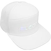 LED Programmable Colorful APP Control Detachable Screen Hat for Party Concert Halloween Carnival Suitable for Adjustable Cotton Hat