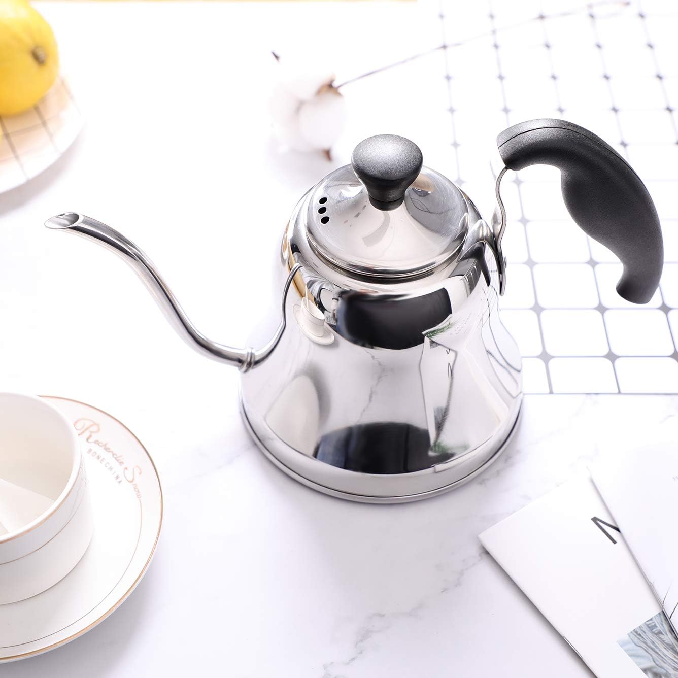 Chefbar Tea Kettle Gooseneck Coffee Kettle Pour Over Coffee Kettle