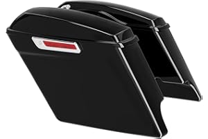 TCMT 5" Motorcycles Stretched Extended Saddlebags Fits For Harley 2014-2024 Touring Models FLT FLHT FLHTCU FLHRC Road King Road Glide Street Glide Electra Glide Ultra-Classic